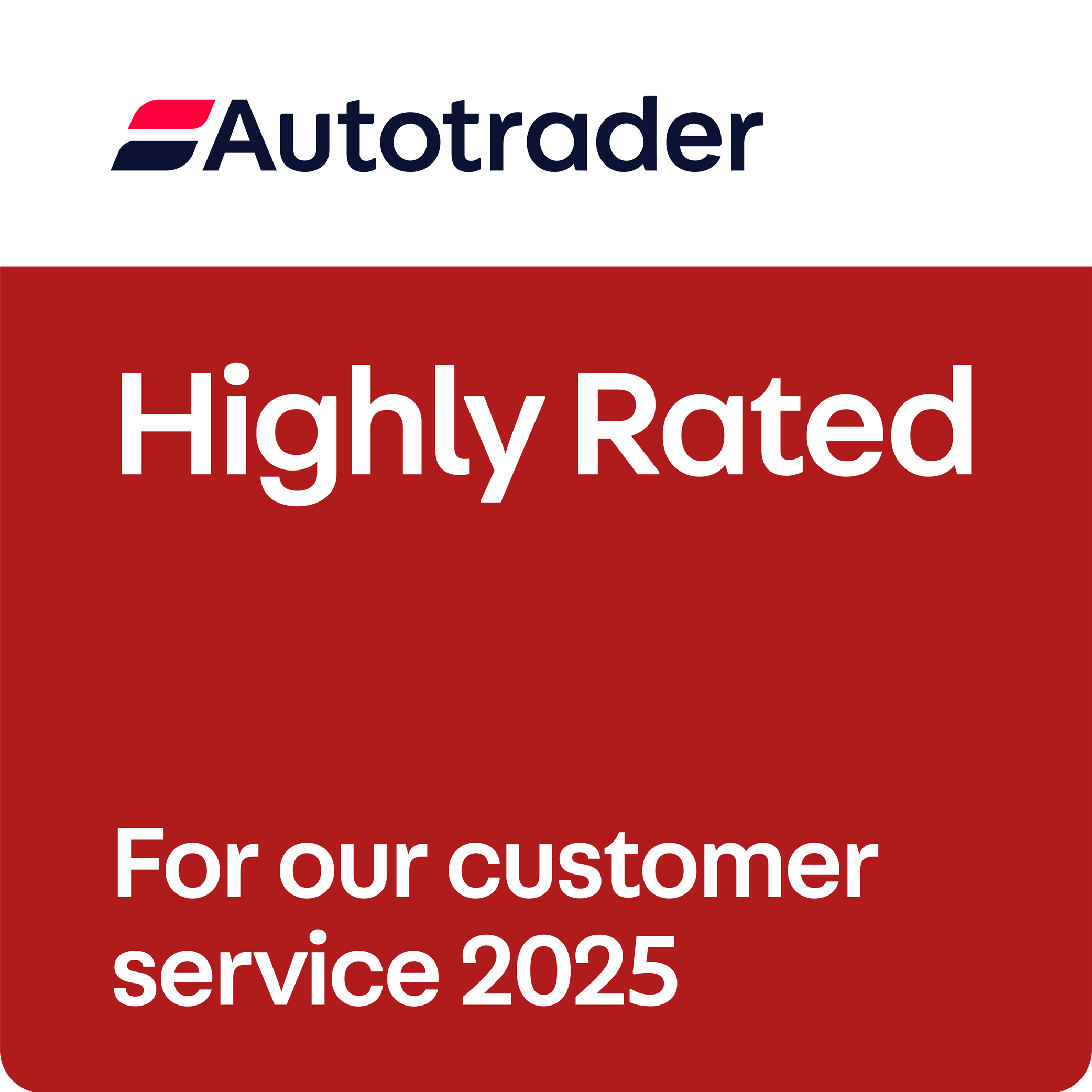 Auto Trader Highly Rated 2025